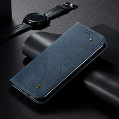 Leather Case Stands Flip Cover L21 Holder for Apple iPhone 15 Pro Blue