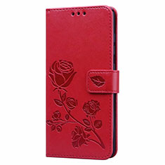 Leather Case Stands Flip Cover L24 Holder for Samsung Galaxy A71 5G Red