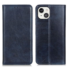 Leather Case Stands Flip Cover L25 Holder for Apple iPhone 13 Blue