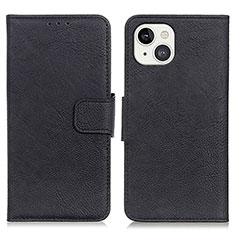 Leather Case Stands Flip Cover L27 Holder for Apple iPhone 13 Black