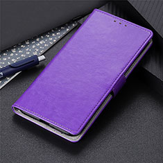 Leather Case Stands Flip Cover L27 Holder for Realme C11 Purple
