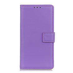 Leather Case Stands Flip Cover L28 Holder for Realme C11 Purple