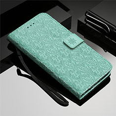 Leather Case Stands Flip Cover L28 Holder for Samsung Galaxy A71 5G Green