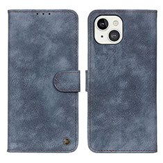 Leather Case Stands Flip Cover L30 Holder for Apple iPhone 13 Blue