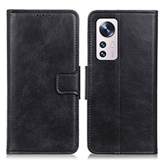 Leather Case Stands Flip Cover M06L Holder for Xiaomi Mi 12S 5G Black