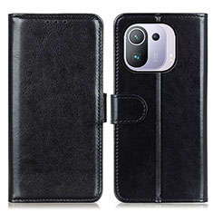 Leather Case Stands Flip Cover M07L Holder for Xiaomi Mi 11 Pro 5G Black