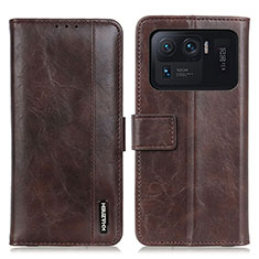 Leather Case Stands Flip Cover M11L Holder for Xiaomi Mi 11 Ultra 5G Brown