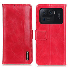 Leather Case Stands Flip Cover M11L Holder for Xiaomi Mi 11 Ultra 5G Red