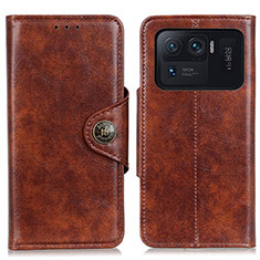 Leather Case Stands Flip Cover M12L Holder for Xiaomi Mi 11 Ultra 5G Brown