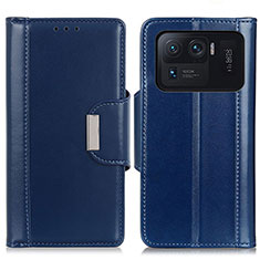 Leather Case Stands Flip Cover M13L Holder for Xiaomi Mi 11 Ultra 5G Blue