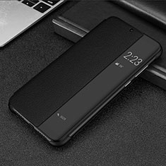 Leather Case Stands Flip Cover P01 Holder for Huawei Mate 20 Lite Black