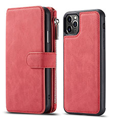 Leather Case Stands Flip Cover T01 Holder for Apple iPhone 11 Pro Red