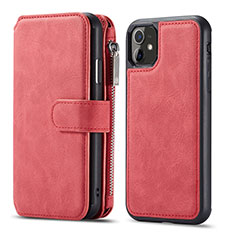 Leather Case Stands Flip Cover T01 Holder for Apple iPhone 11 Red