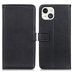 Leather Case Stands Flip Cover T01 Holder for Apple iPhone 13 Mini Black