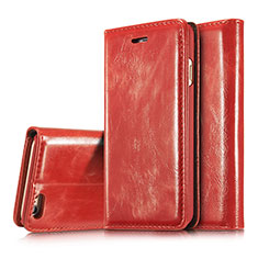 Leather Case Stands Flip Cover T01 Holder for Apple iPhone 6 Red