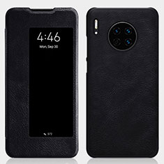 Leather Case Stands Flip Cover T01 Holder for Huawei Mate 30 5G Black
