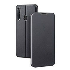 Leather Case Stands Flip Cover T01 Holder for Huawei P Smart+ Plus (2019) Black