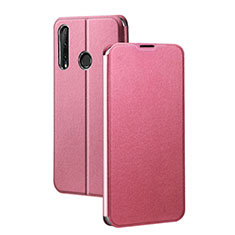 Leather Case Stands Flip Cover T01 Holder for Huawei P Smart+ Plus (2019) Pink