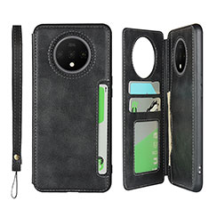 Leather Case Stands Flip Cover T01 Holder for OnePlus 7T Black