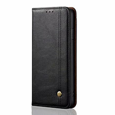 Leather Case Stands Flip Cover T01 Holder for Oppo K7 5G Black