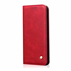 Leather Case Stands Flip Cover T01 Holder for Oppo Reno3 Pro Red