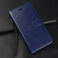 Leather Case Stands Flip Cover T01 Holder for Samsung Galaxy A90 5G Blue