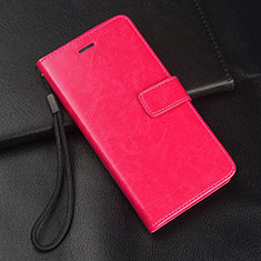 Leather Case Stands Flip Cover T01 Holder for Samsung Galaxy A90 5G Hot Pink