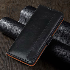 Leather Case Stands Flip Cover T01 Holder for Xiaomi Redmi Note 9 Pro Black