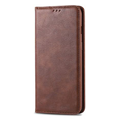 Leather Case Stands Flip Cover T02 Holder for Huawei Honor 20 Lite Brown