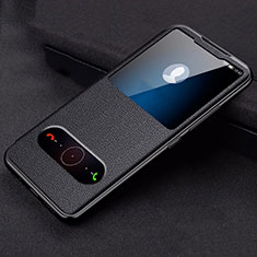 Leather Case Stands Flip Cover T02 Holder for Huawei Honor V30 5G Black