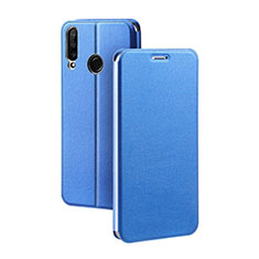 Leather Case Stands Flip Cover T02 Holder for Huawei Nova 4e Blue