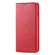 Leather Case Stands Flip Cover T02 Holder for Huawei P Smart+ Plus (2019) Red