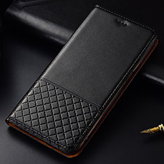 Leather Case Stands Flip Cover T02 Holder for OnePlus 7T Pro Black