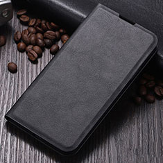 Leather Case Stands Flip Cover T02 Holder for Oppo K1 Black
