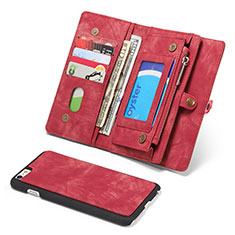 Leather Case Stands Flip Cover T03 Holder for Apple iPhone 6 Red