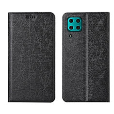 Leather Case Stands Flip Cover T03 Holder for Huawei Nova 7i Black