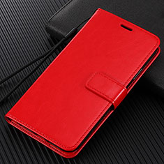 Leather Case Stands Flip Cover T03 Holder for Huawei P40 Lite 5G Red