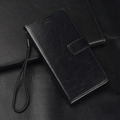 Leather Case Stands Flip Cover T04 Holder for Huawei P30 Lite New Edition Black