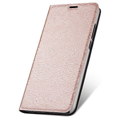 Leather Case Stands Flip Cover T05 Holder for Huawei P30 Lite XL Rose Gold