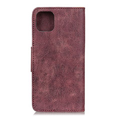 Leather Case Stands Flip Cover T05 Holder for Xiaomi Mi 11 Lite 4G Purple