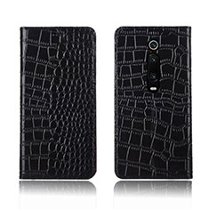 Leather Case Stands Flip Cover T05 Holder for Xiaomi Redmi K20 Black