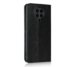 Leather Case Stands Flip Cover T05 Holder for Xiaomi Redmi K30 Pro 5G Black