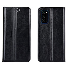 Leather Case Stands Flip Cover T06 Holder for Huawei Honor V30 5G Black