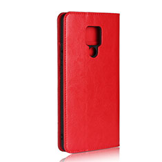 Leather Case Stands Flip Cover T06 Holder for Huawei Mate 20 X 5G Red