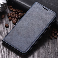 Leather Case Stands Flip Cover T06 Holder for Huawei Nova 5i Blue