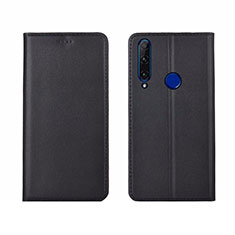 Leather Case Stands Flip Cover T06 Holder for Huawei P Smart+ Plus (2019) Black