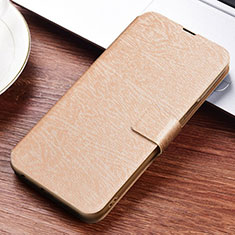 Leather Case Stands Flip Cover T06 Holder for Huawei P30 Lite XL Gold