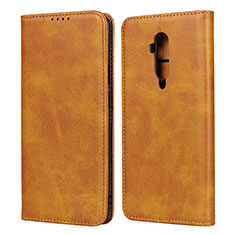 Leather Case Stands Flip Cover T06 Holder for OnePlus 7T Pro Orange