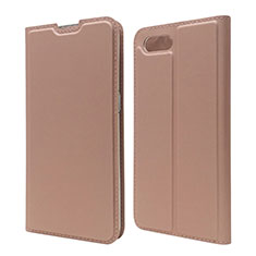 Leather Case Stands Flip Cover T06 Holder for Oppo R15X Rose Gold