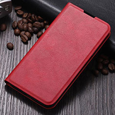 Leather Case Stands Flip Cover T06 Holder for Samsung Galaxy Note 10 Plus Red